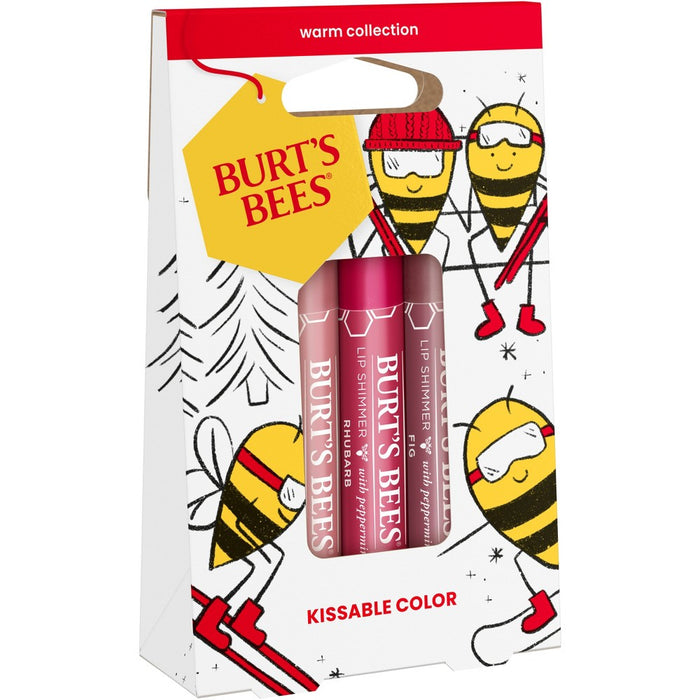 Burt's Bees Kissable Color Warm Gift Set - 3pc