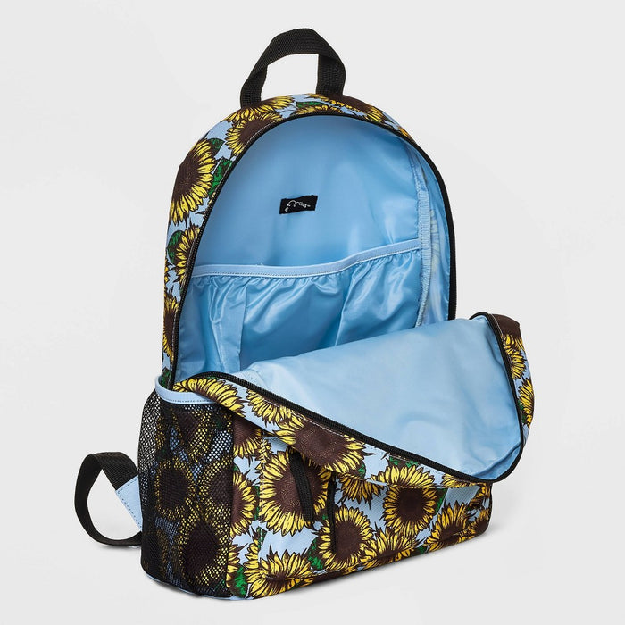 Kids' 16" Sunflower Printed Backpack - art class Light Blue