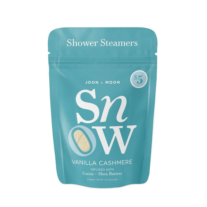 JoonX Moon Snow Vanilla Cashmere Shower Steamers - 60gm/3ct