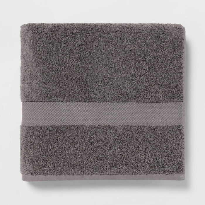 Performance Plus Bath Towel Dark Gray - Threshold