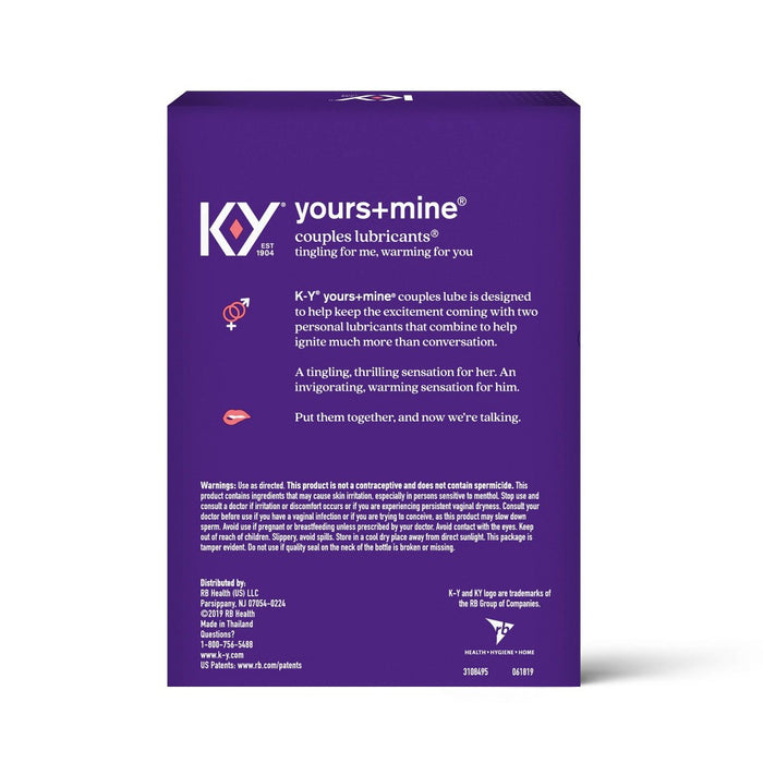 K-Y Yours + Mine Couples Personal Lube - 3oz - 2pk