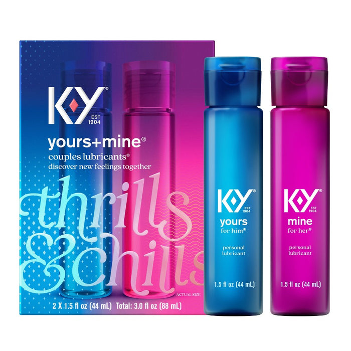 K-Y Yours + Mine Couples Personal Lube - 3oz - 2pk