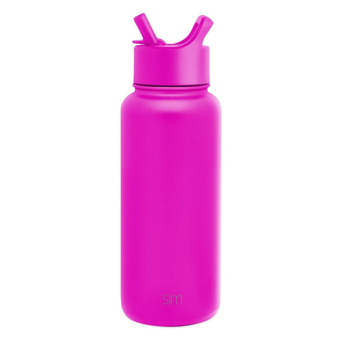 Simple Modern Summit 32oz Stainless Steel Water Bottle with Straw Lid Raspberry Vibes