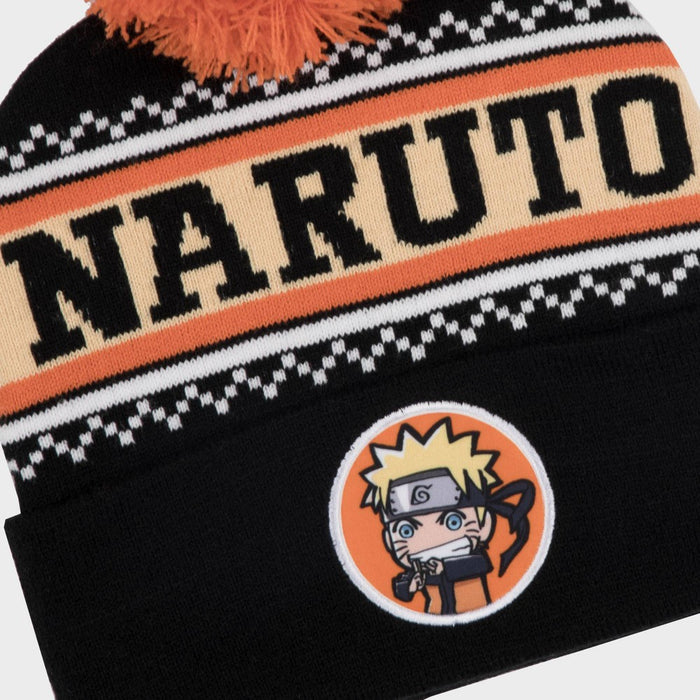 Men's Naruto Acrylic Beanie - Black