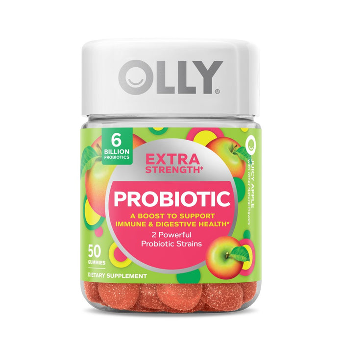 OLLY Extra Strength Probiotic Gummies for Immune and Digestive Support - 50ct