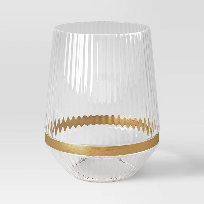 Large Luxe Glass Hurricane Holder - Threshold
