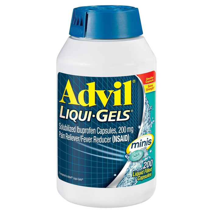 Advil Pain Reliever/Fever Reducer Liqui-Gel Minis - Ibuprofen (NSAID) - 200ct