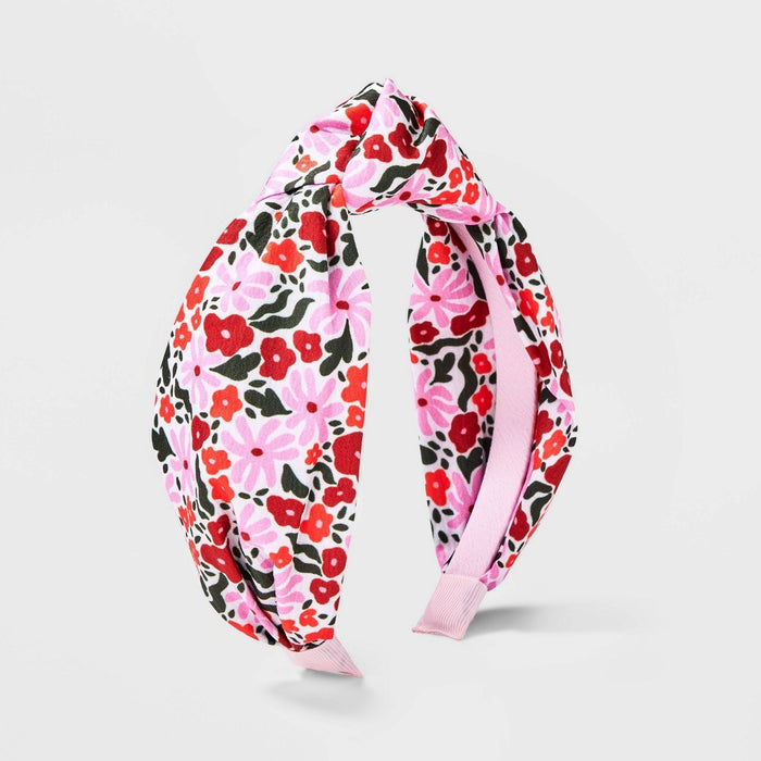 Girls' Floral Top Knot Headband - Cat & Jack