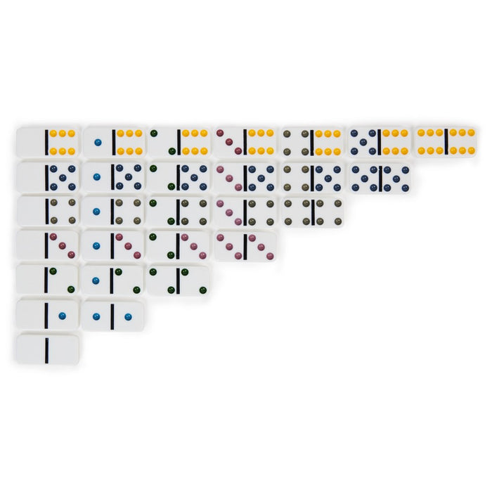 Cardinal Game Gallery Double 12 Color Dot Dominoes