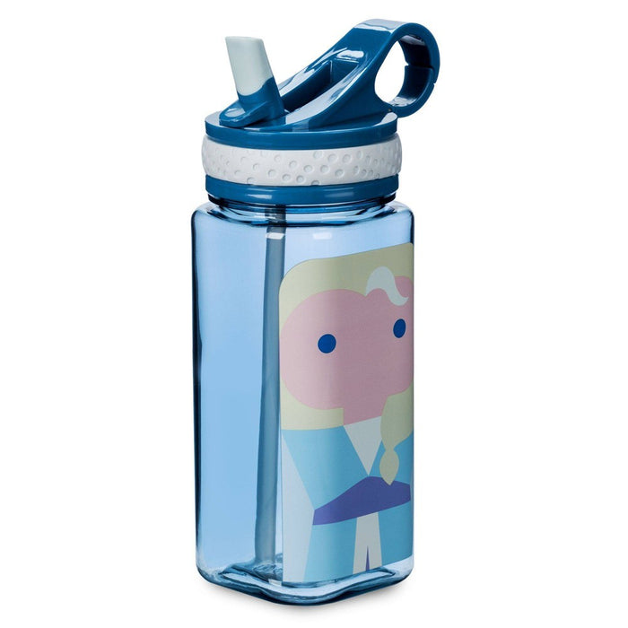16oz Elsa Unified Characters Water Bottle with Built-in Straw Frozen - Disney