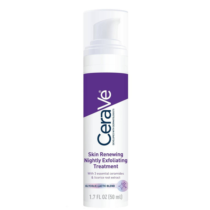 CeraVe Skin Renewing Nightly Exfoliating Treatment Glycolic Acid Face Serum