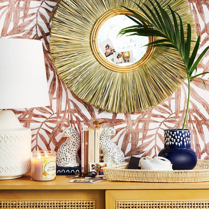 Tropical Palm Peel & Stick Wallpaper Brown - Threshold