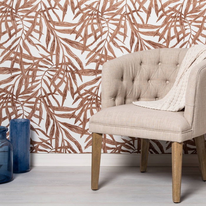 Tropical Palm Peel & Stick Wallpaper Brown - Threshold