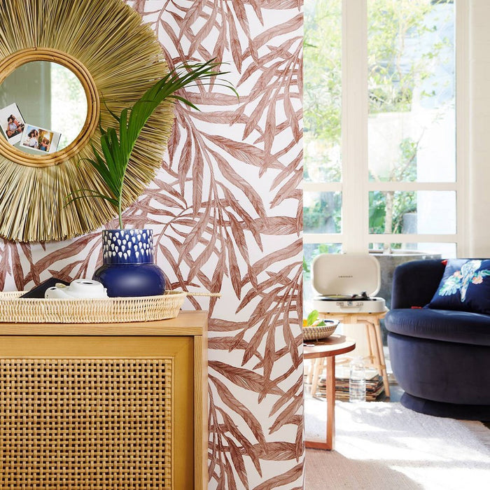 Tropical Palm Peel & Stick Wallpaper Brown - Threshold