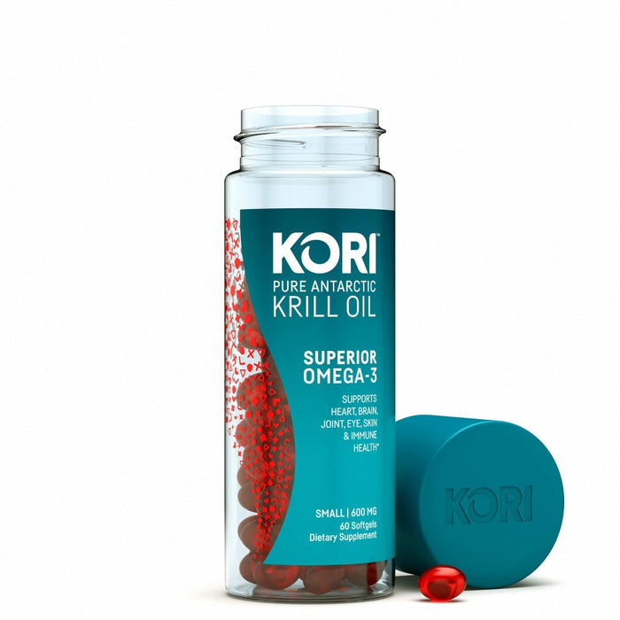 Kori Krill Oil Superior Omega-3 600mg Small Softgels - 60ct