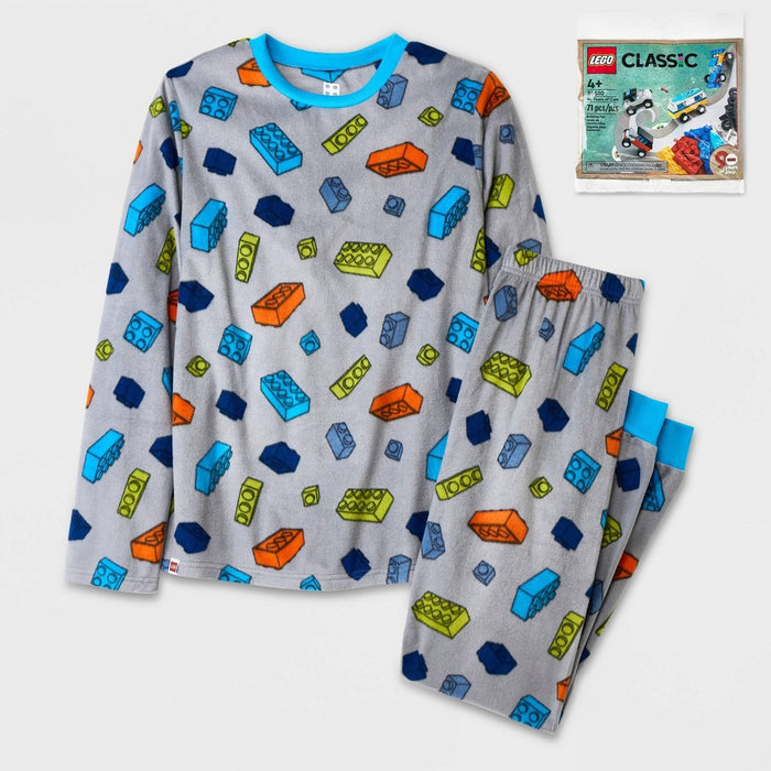 Boys' LEGO Pajama Set with LEGO Classic 90 Years of Cars 30510 - Gray M