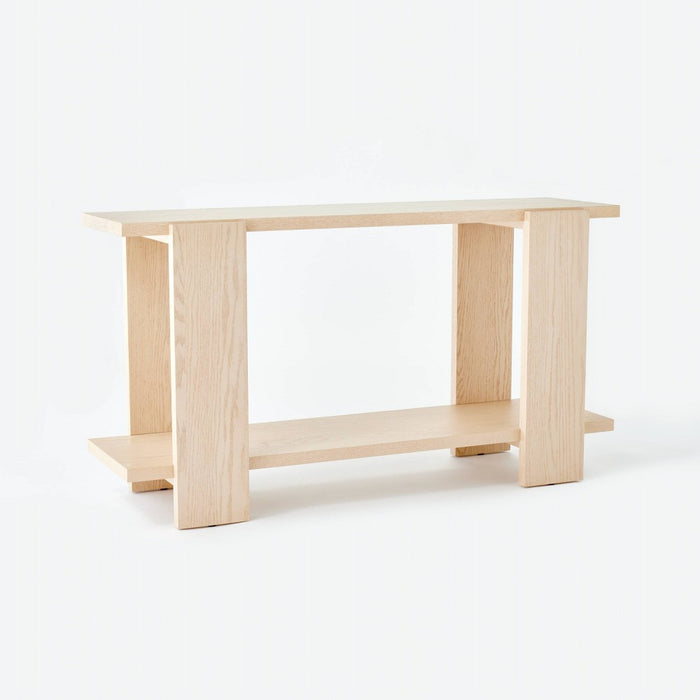 Bleached Oak Console Table Natural Wood - Threshold designed with Studio McGee (LOCAL PICKUP ONLY)