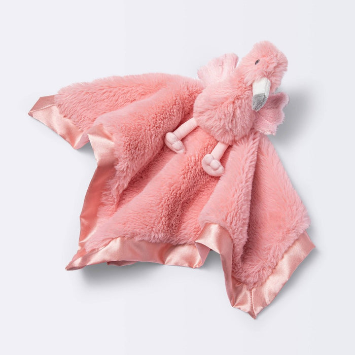 Small Security Blanket - Cloud Island Flamingo
