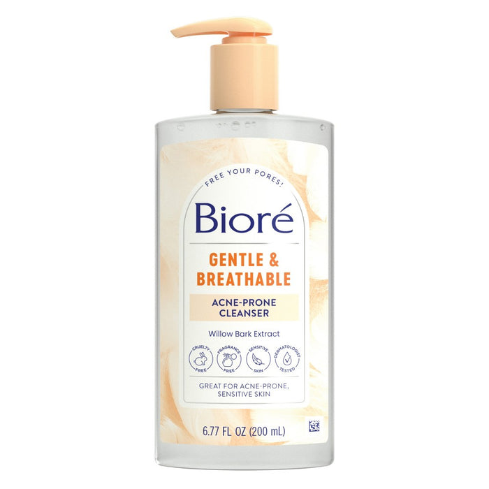 Biore Gentle and Breathable Acne Cleanser - 6.77oz