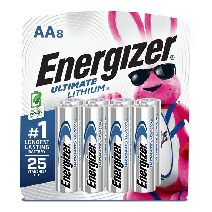 Energizer Ultimate Lithium AA Batteries - 8pk Lithium Battery