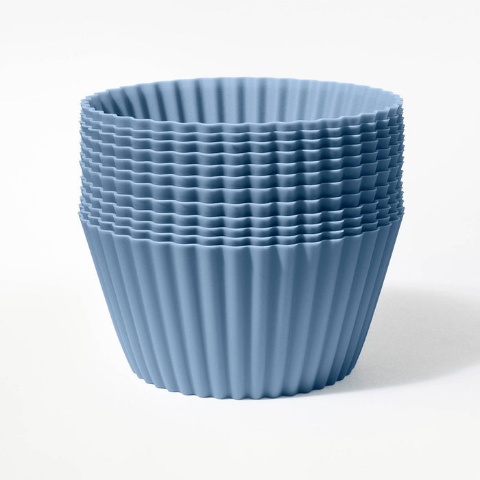 12ct Silicone Baking Cups Blue - Figmint
