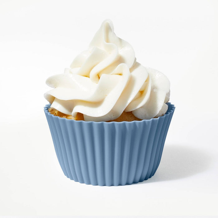 12ct Silicone Baking Cups Blue - Figmint