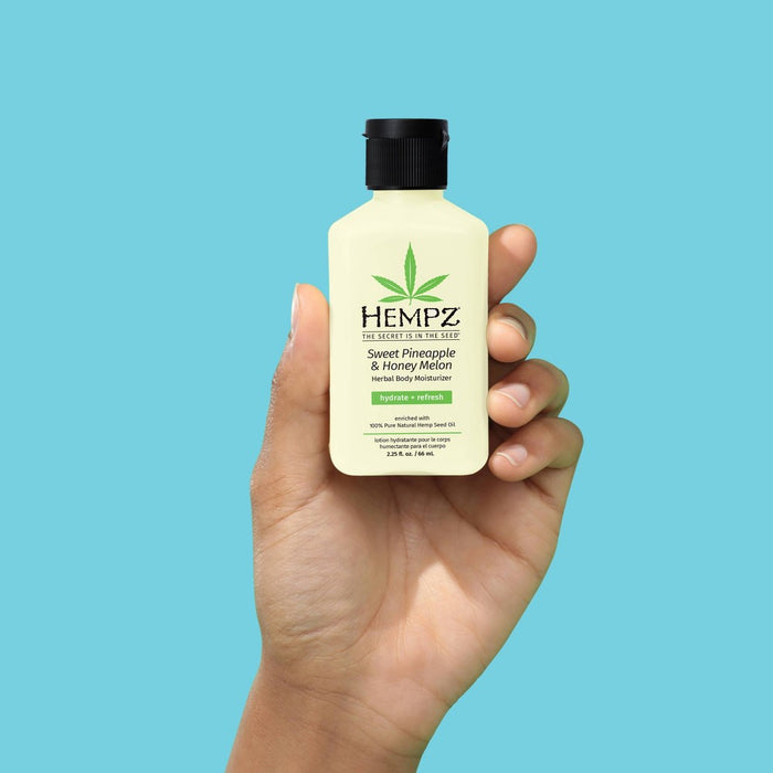 Hempz Herbal Body Lotion - Hydrating Sweet Pineapple and Honey Melon - 2.25 fl oz
