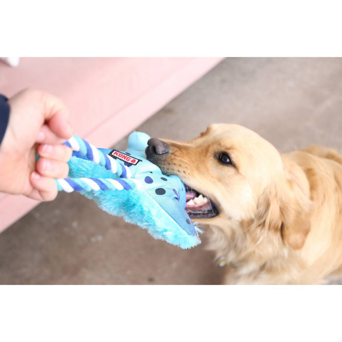 KONG Cozie Tuggz Frog Dog Toy - S/M
