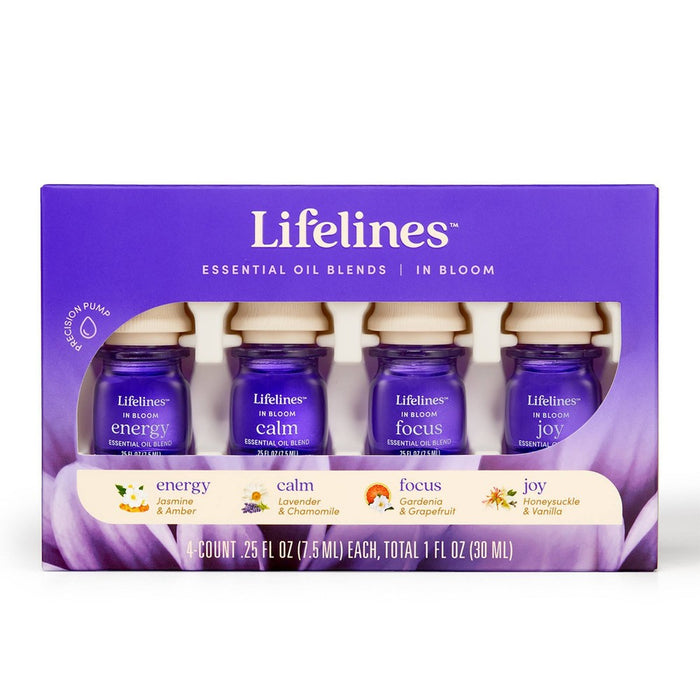 4pk Essential Oil Blends In Bloom - Lifelines