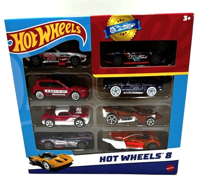 Hot Wheels Cars & Trucks Set with 1 Exclusive Car - 1:64 Scale - 8pk *CARS VARY* *ADD 3 TO YOUR CART & 1 IS FREE!*
