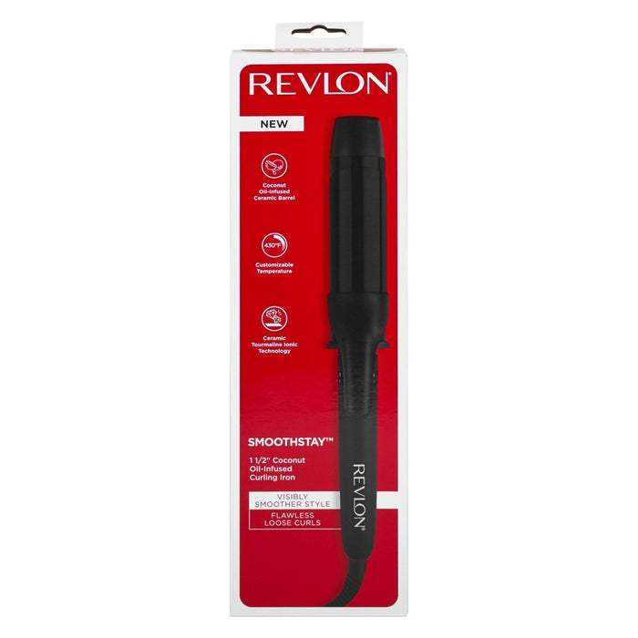 Revlon Smoothstay Coconut Oil Infused Curling Hair Iron - 1.5"