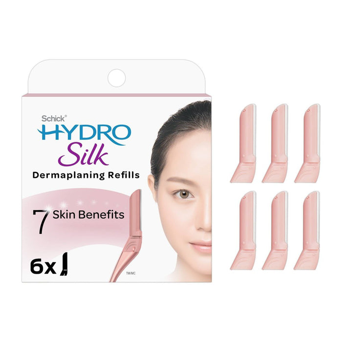Schick Hydro Silk Exfoliating Dermaplaning Replacement Refill Blades - 6ct