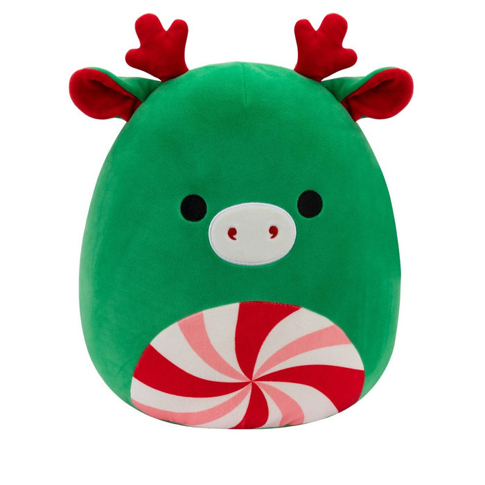 Squishmallows 12" Green Moose with Peppermint Swirl Belly Medium Plush
