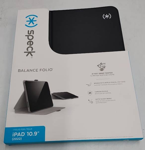 Speck Balance Folio "R" Protective Case for iPad 10.9" (10th Gen) - Black