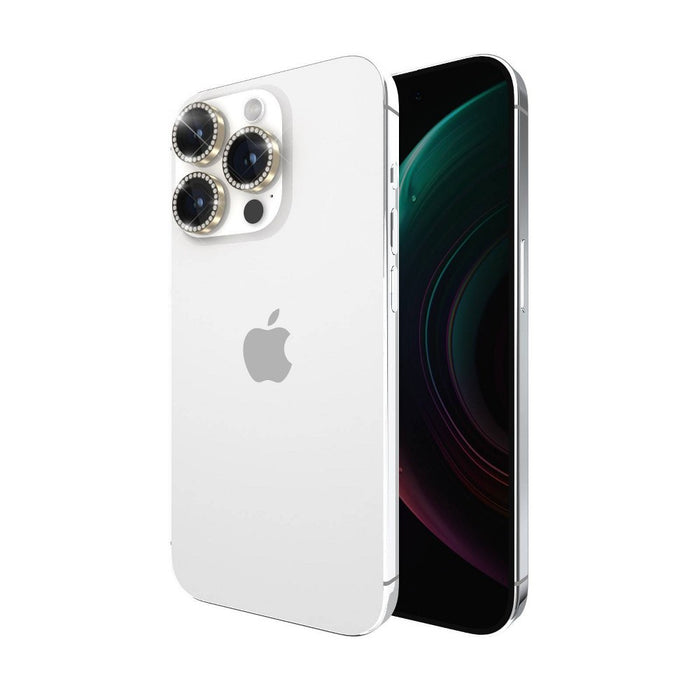 Kate Spade New York Apple iPhone 15 Pro/iPhone 15 Pro Max Aluminum Ring Lens Protector - Stone Gold