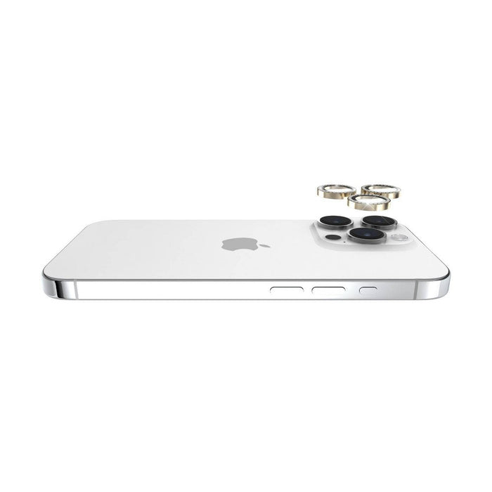 Kate Spade New York Apple iPhone 15 Pro/iPhone 15 Pro Max Aluminum Ring Lens Protector - Stone Gold