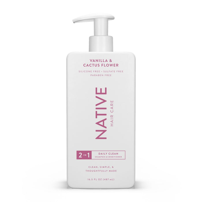 Native 2-in-1 Shampoo and Conditioner - Vanilla and Cactus Flower - 16.5oz