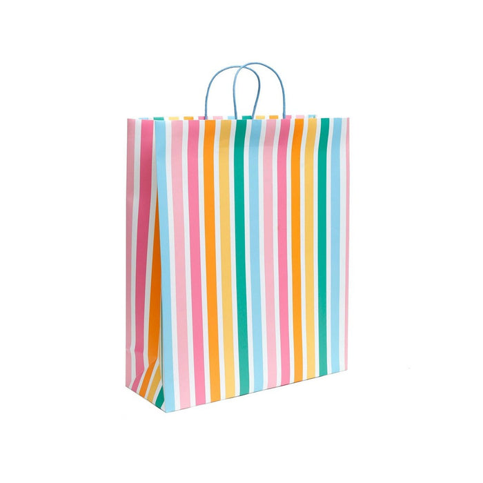 Jumbo Gift Bag with Stripes - Spritz