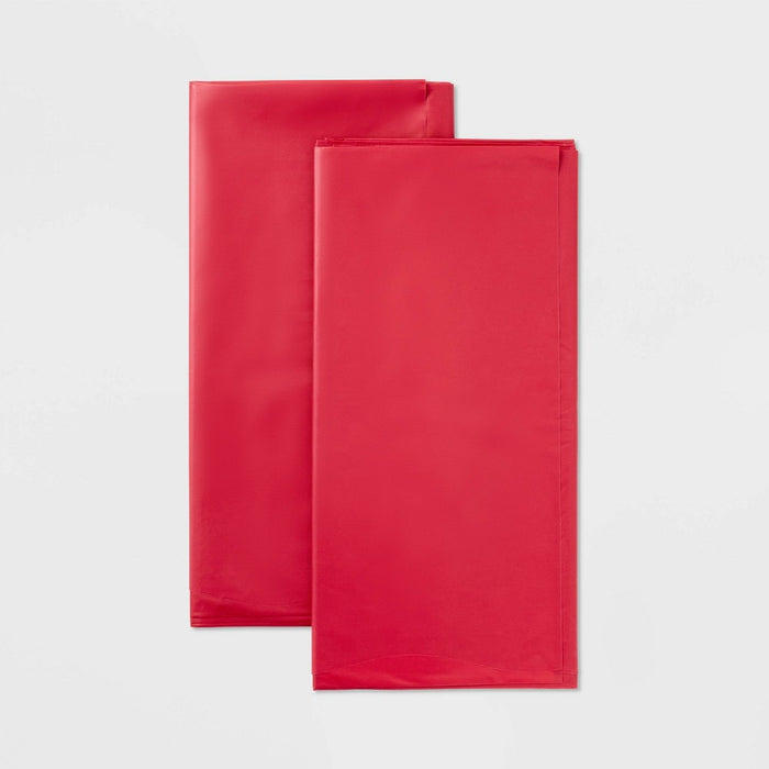 2ct 54"x108" Red Table Covers - Spritz
