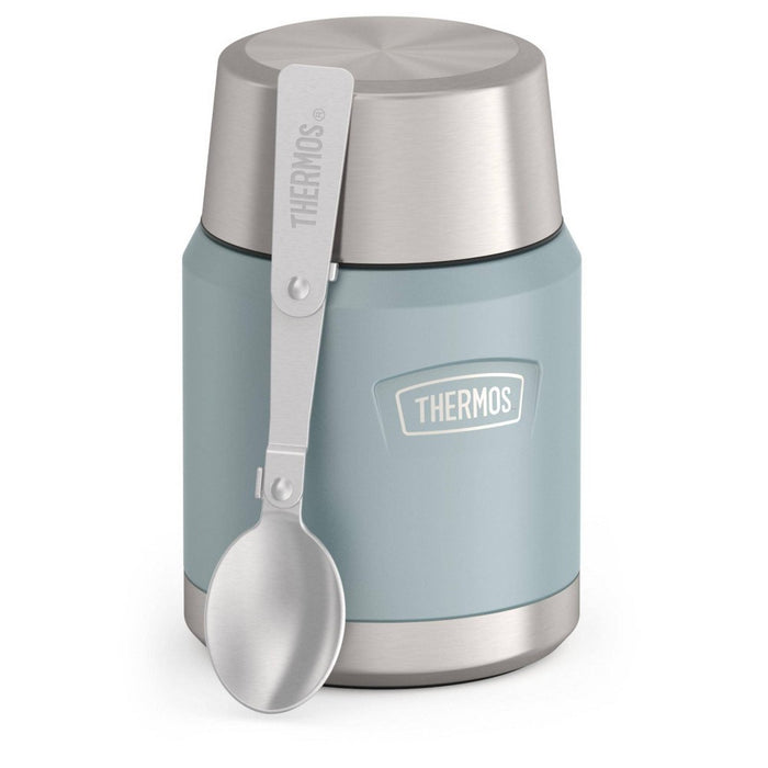 Thermos Icon 16oz Stainless Steel Food Storage Jar with Spoon - Glacier