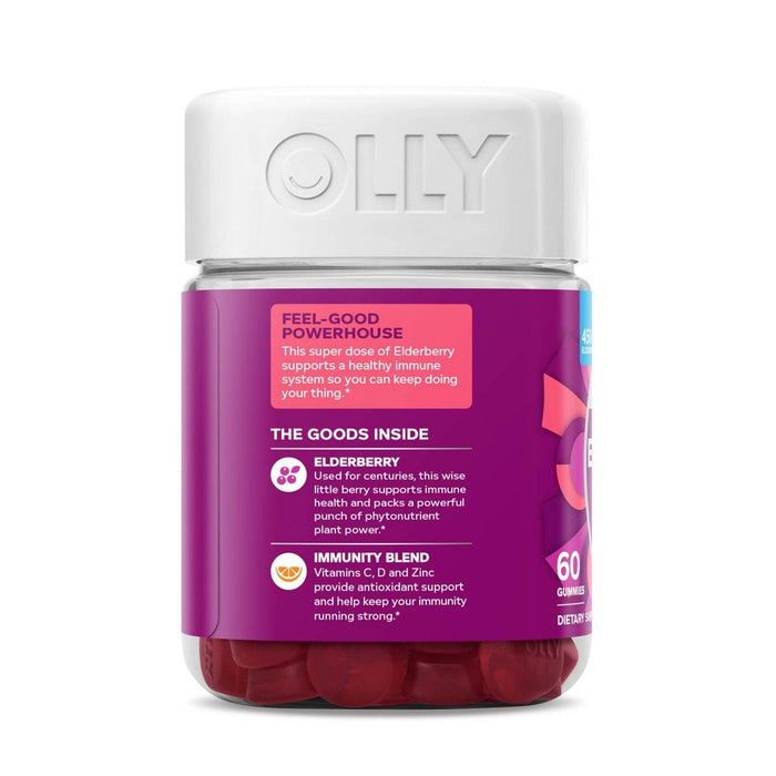 OLLY Extra Strength Immunity Gummies - Elderberry - 60ct