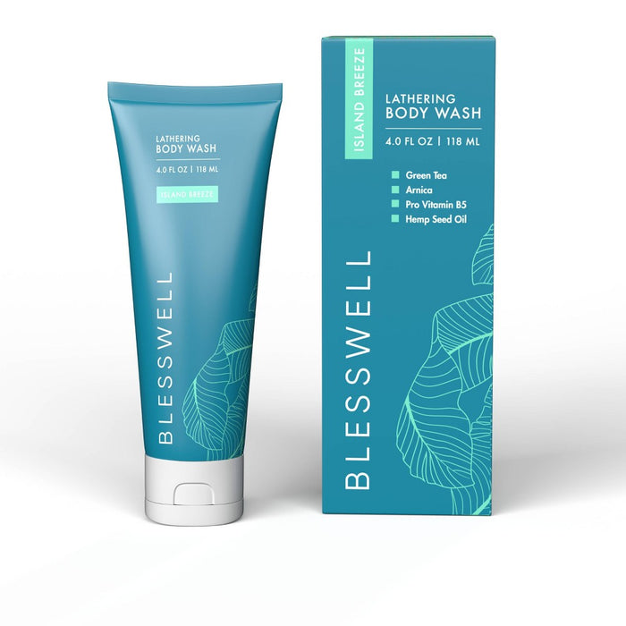 Blesswell Lathering Body Wash - Fresh Scent - 4 fl oz