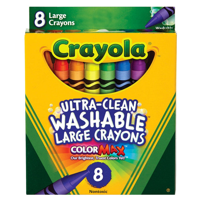 Crayola UltraClean Crayons Large Washable 8ct