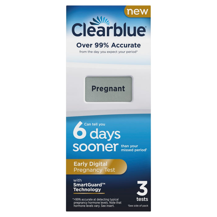 Clearblue Digital Pregnancy Test with Smart Countdown - 3ct