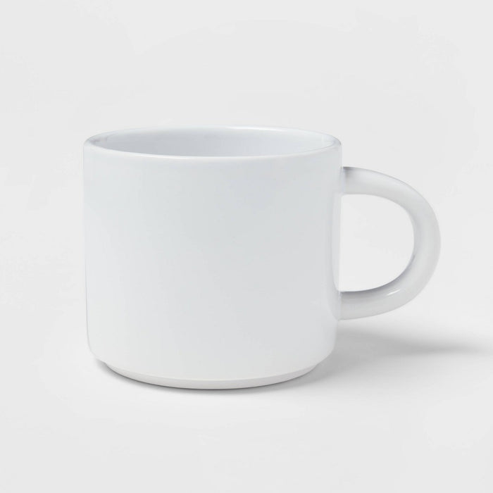 16oz Stoneware Stella Mug White - Threshold