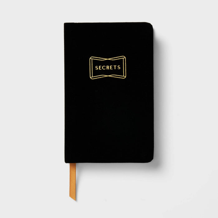 192 Sheet Ruled Journal 3.375"x5.375" Black Secrets - Threshold