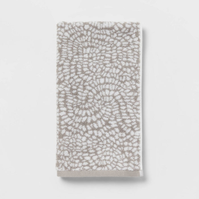 Performance Plus Hand Towel Gray Geo - Threshold