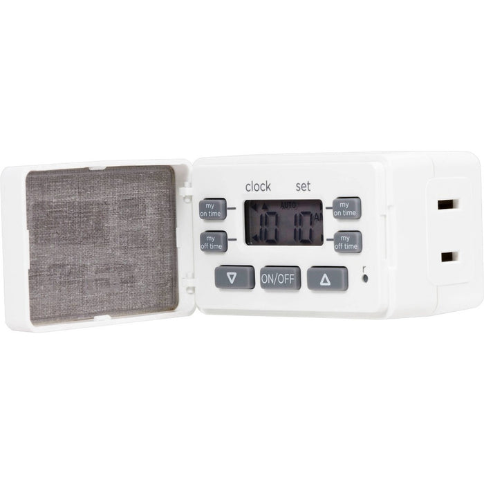 myTouchSmart Indoor Digital 24 Hour 2 Settings Fashion Timer with Cloth Cover