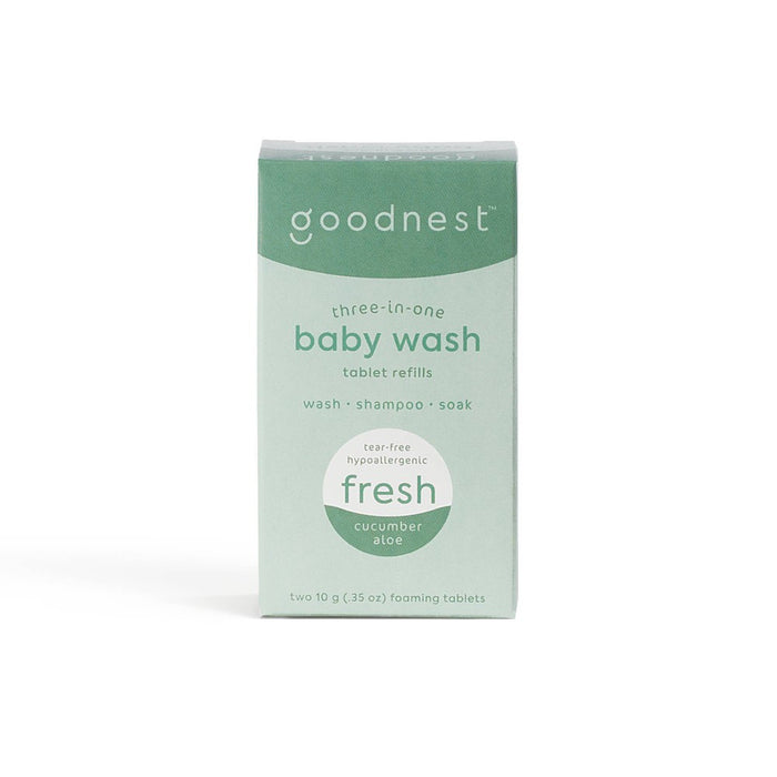 Goodnest 3-in-1 Wash, Shampoo and Soak Tablet Refills - Fresh Cucumber Aloe - 12oz