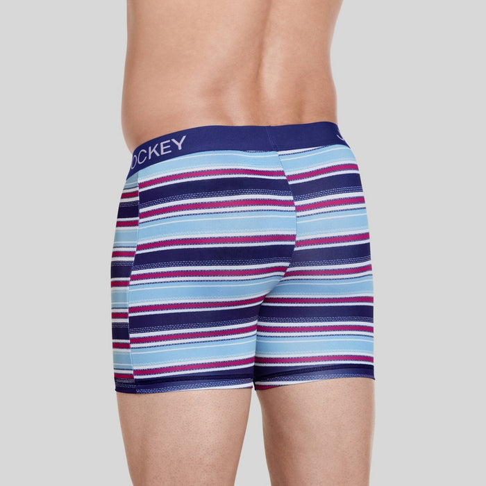 Jockey Generation Men's Striped Microfiber Stretch Boxer Briefs - M